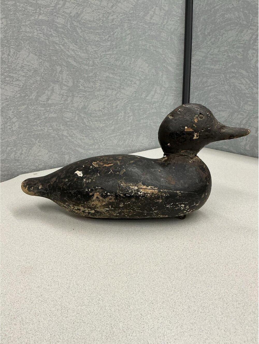Antique wooden mallard